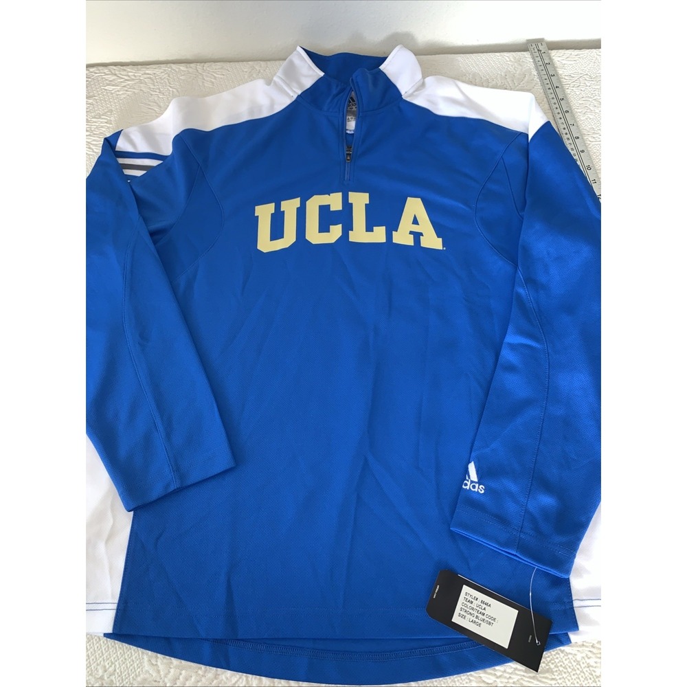 UCLA BRUINS SPORT‎ ZIP UP WARM UP JACKET SIZE L Basketball Sideline